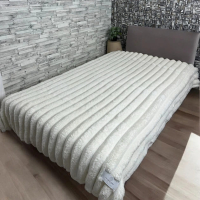 Імператорський плед Шарпей молочний колір 200×230 см