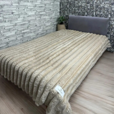 Імператорський плед Шарпей світло бежевий колір 200×230 см