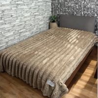 Імператорський плед Шарпей бежевий колір 200×230 см