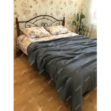 Вафельне Покривало темно-сірого кольору